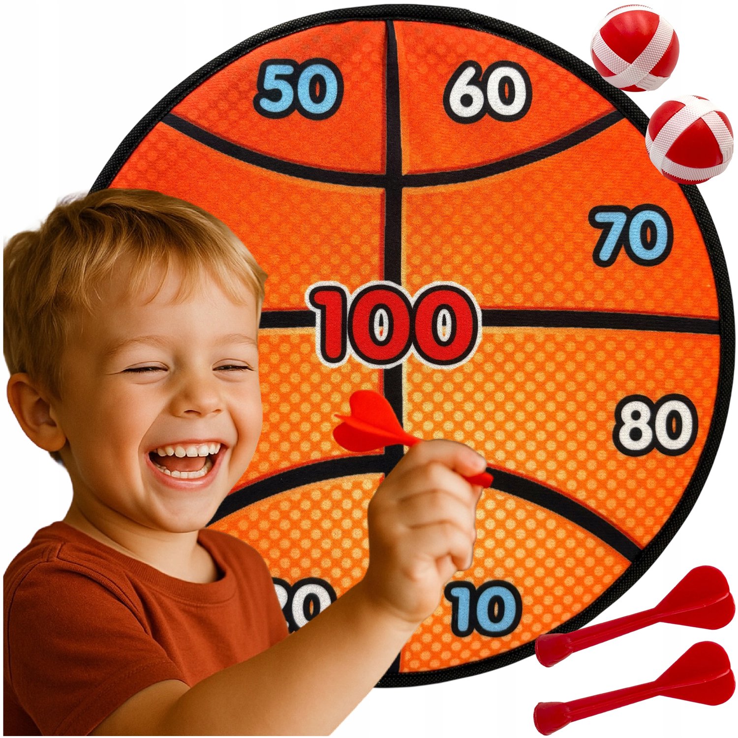 Dartbord met Klittenband Ballen en Pijltjes - Leuk Spel voor Kinderen