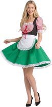 Karnival Costumes Dirndl Dames Dirndl Carolina Carnavalskleding Dames Oktoberfest Dames Carnaval Kostuum Dames - Groen - Maat XS