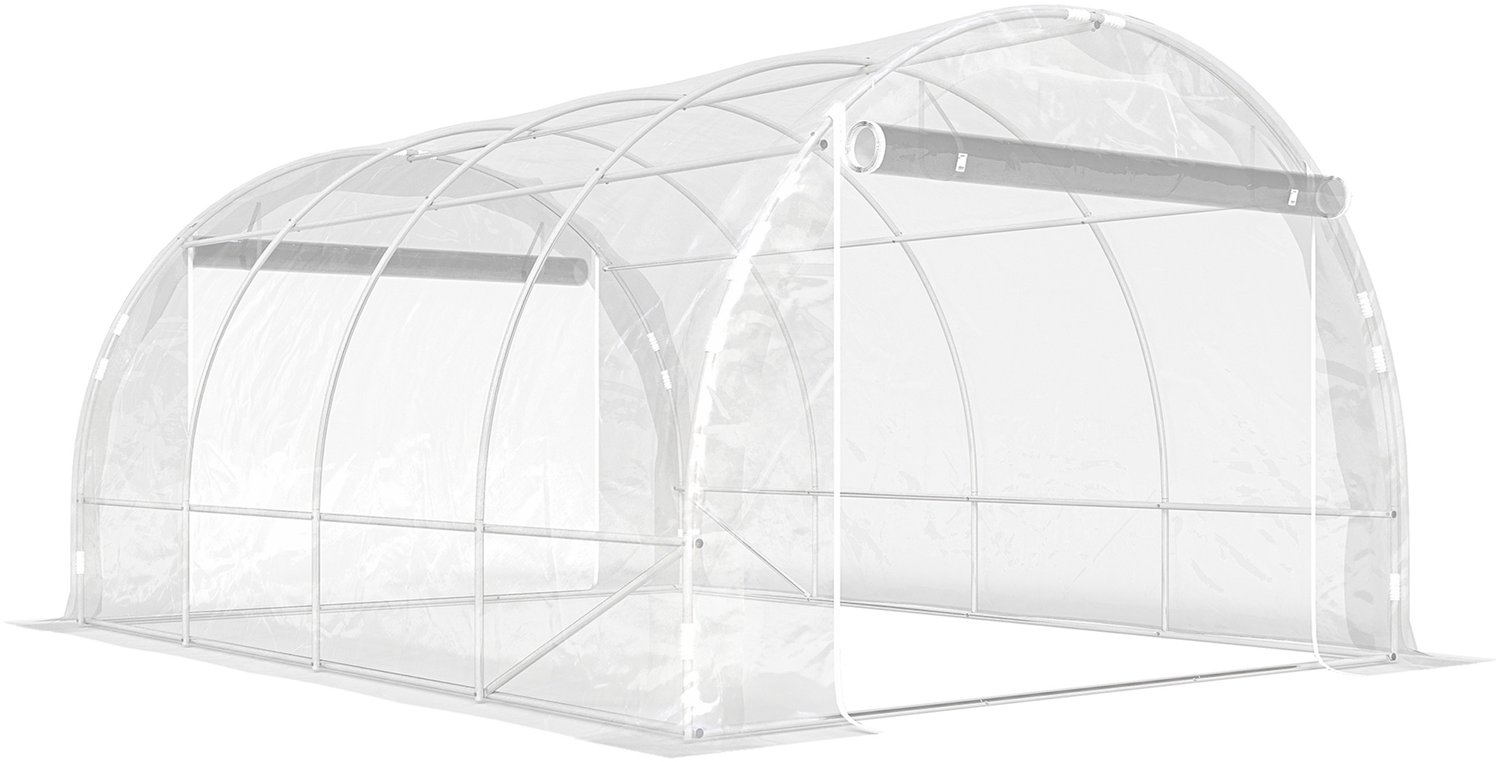 Sunona Foliekas - Met 2 roldeuren - 297 x 395 x 199 cm - Transparant