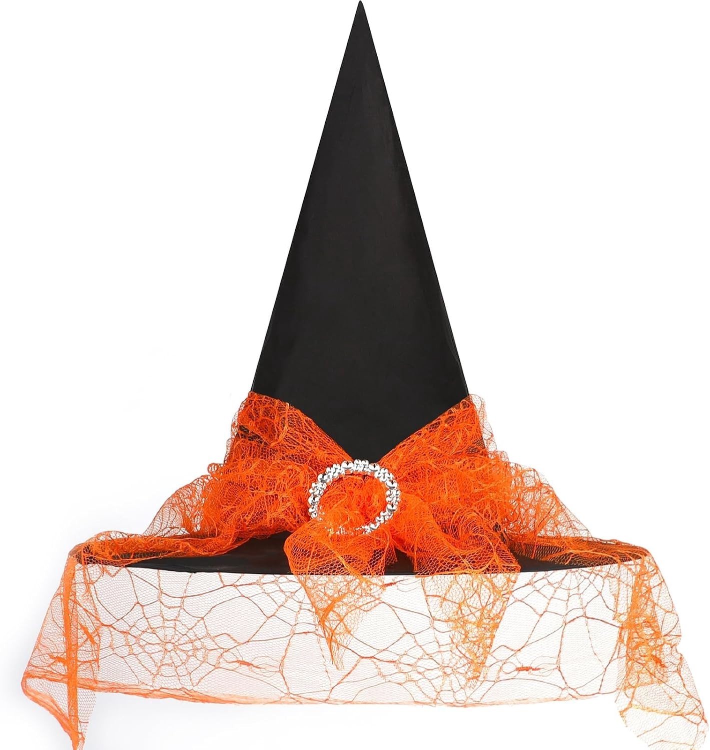 Verstelbare Halloween heksenhoed voor volwassenen - Perfect voor kostuums, feesten en decoratie