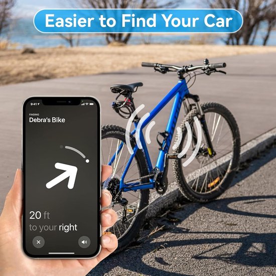 Fiets Houder voor Smart Tag 2, Bescherming voor AirTag, Stevige Bevestiging onder Fiets Bidonhouder met 2 Schroeven en Sleutel — afbeelding 2