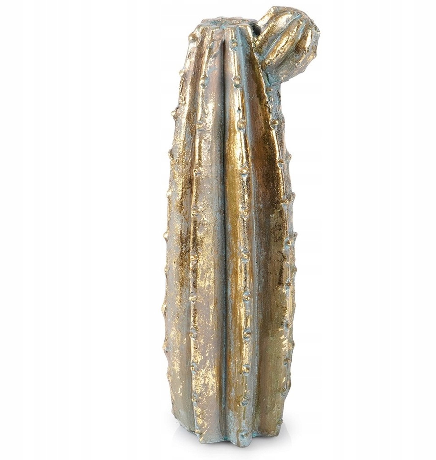 Gouden Cementen Cactus Vaas 16,5x15x47,5cm voor Bloemen