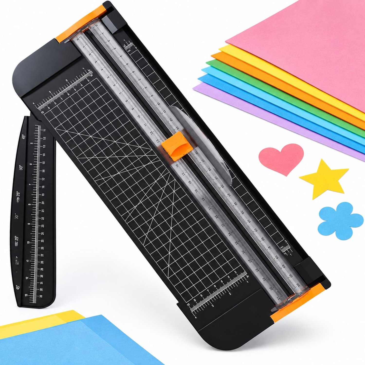 VHV - A4 Papier snijder - Guillotine Papiertrimmer met Automatische Veiligheidsbescherming - Papier trimmer - Veiligheid en precisie - Zwart - Creatieve kniptools - Scrapbooking Tool voor het Snijden van Papier