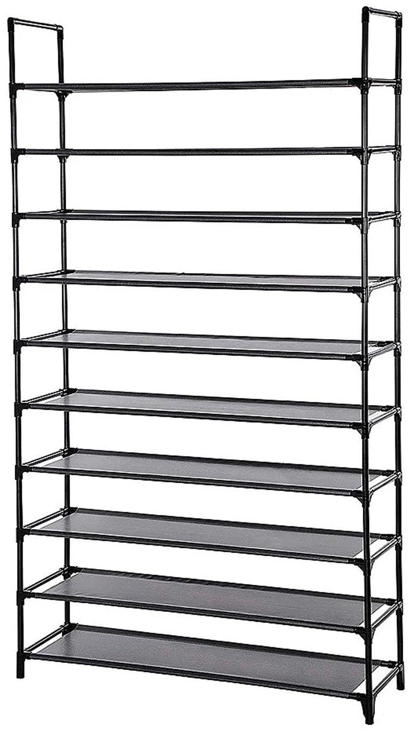 Tremeo Schoenenrek - Schoenenkast - Schoenen opbergen - Extra opbergruimte - 10 niveau's - Ruimtebesparend - 100 x 30 x 176 cm