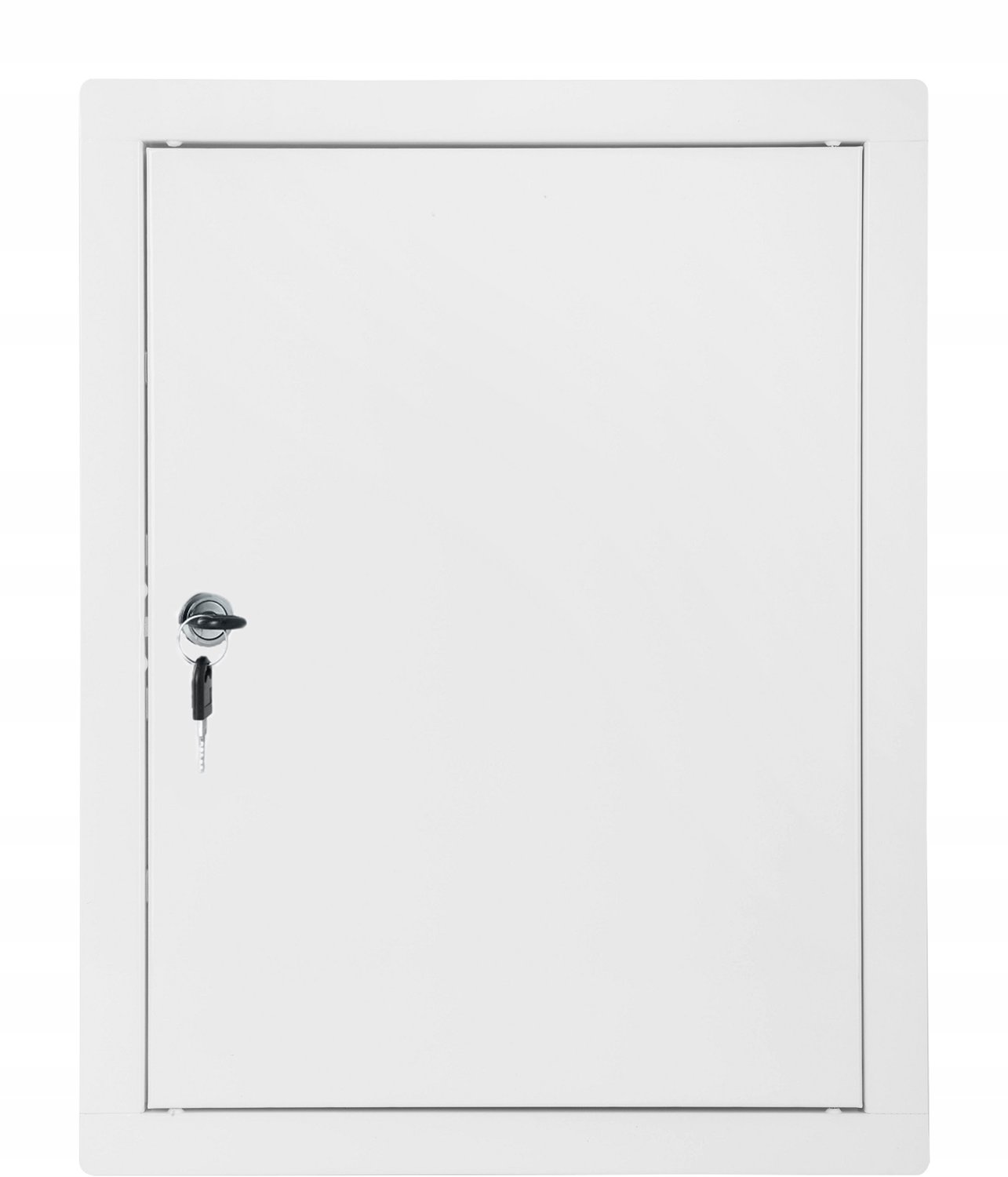Metalen Inspectieluik met Sleutel 30x40 cm Wit