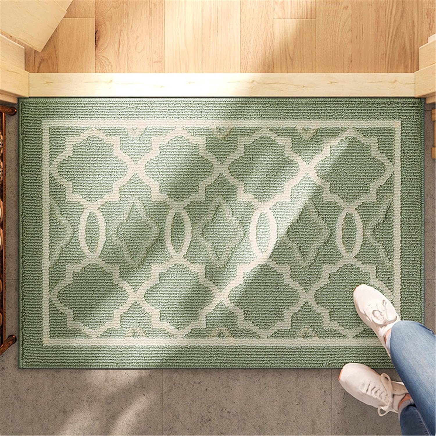 Famanu Deurmat voor binnen - voorkomt vuil in huis - antislip en absorberend - 50 x 80 cm Neutraal