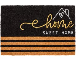 Ruco Glitter Home Sweet Home 40 x 60 cm - Kokosmat - Deurmat Binnen - Kokos Deurmat - Geïmplanteerd - Vinyl Onderzijde