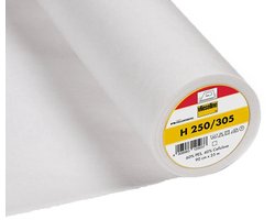 Vlieseline H250 Wit Plakbaar Vlies – Tussenvoering voor Naaien – Versteviging – 90 cm Breed – Per Meter