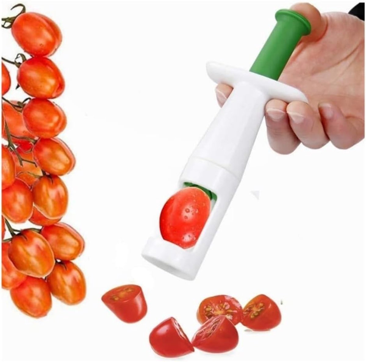 Fruit Snijder voor Druiven en Kersen, Creatieve Snijhulpmiddelen voor Salades en Gezonde Snacks