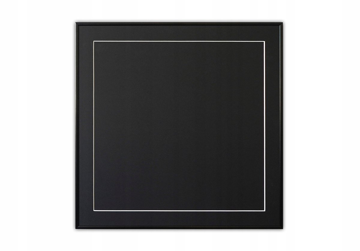 Aluminium fotolijst 40x40 cm voor vinyl hoes - Zwart