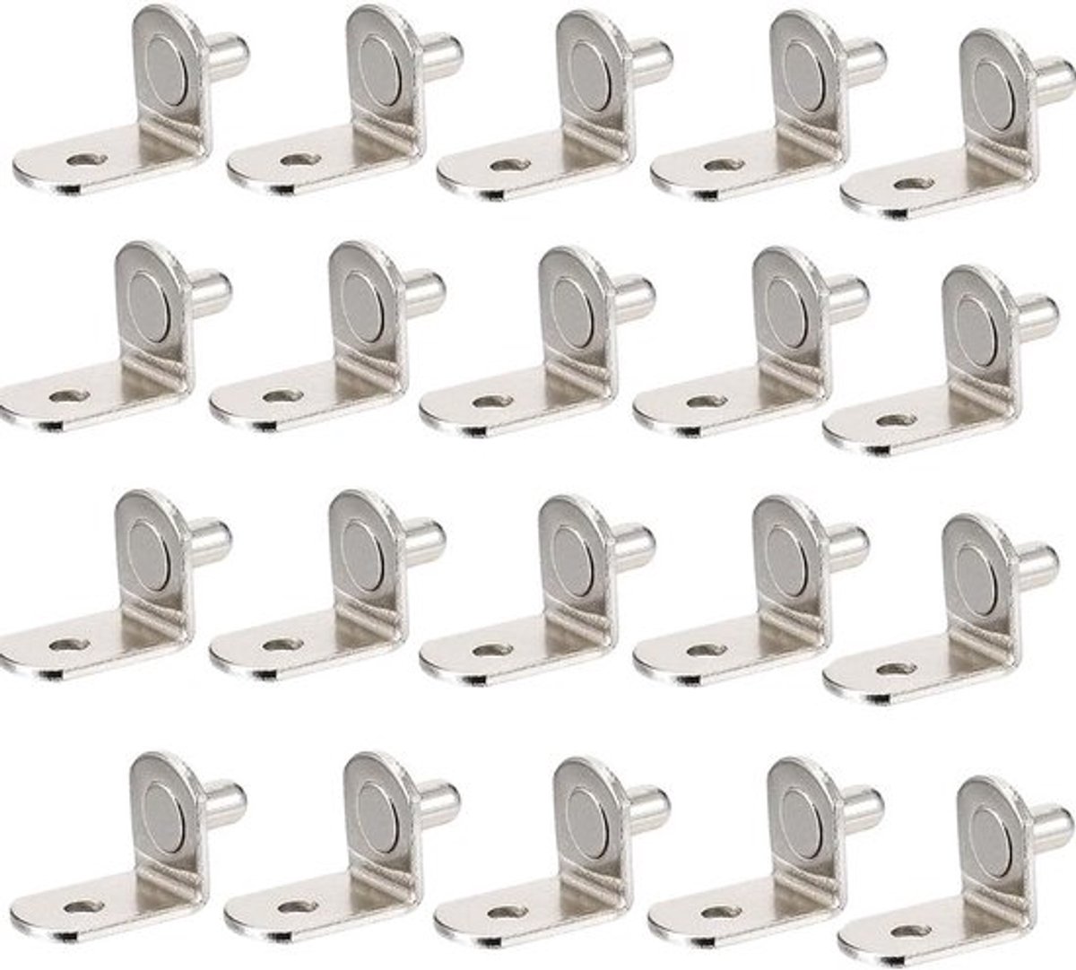 Dailygoods- Plankhouders 20 Stuks - Planksteunpennen - L-vormige Beugel - Metalen