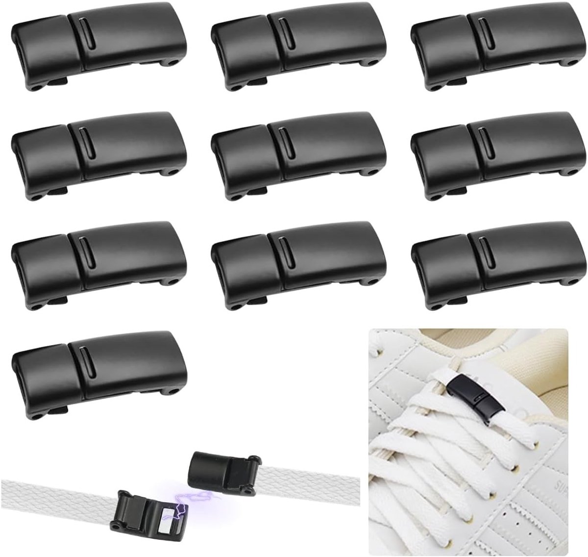 5 Stuks Metalen Capsules voor Veters, Duurzame Capsule Sluiting en Accessoires voor Schoenen