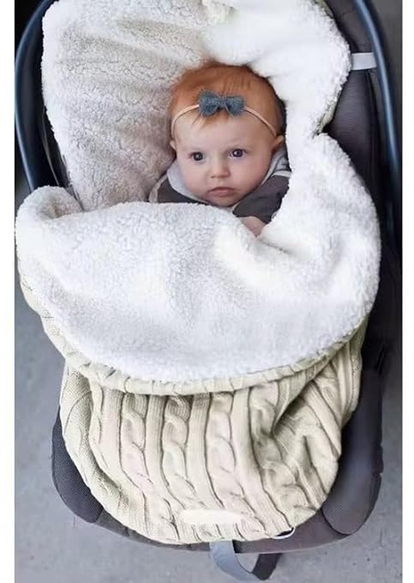 Voetensteun Geschikt voor babyautostoeltje/kinderwagen – biedt een warme en zachte winterbescherming Geschikt voor uw baby.