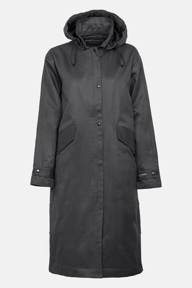 Winterjas jas van waxed cotton LAND01 Bruin