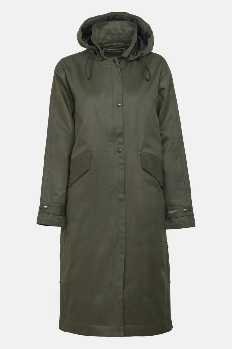 Winterjas van waxed cotton LAND01 Army