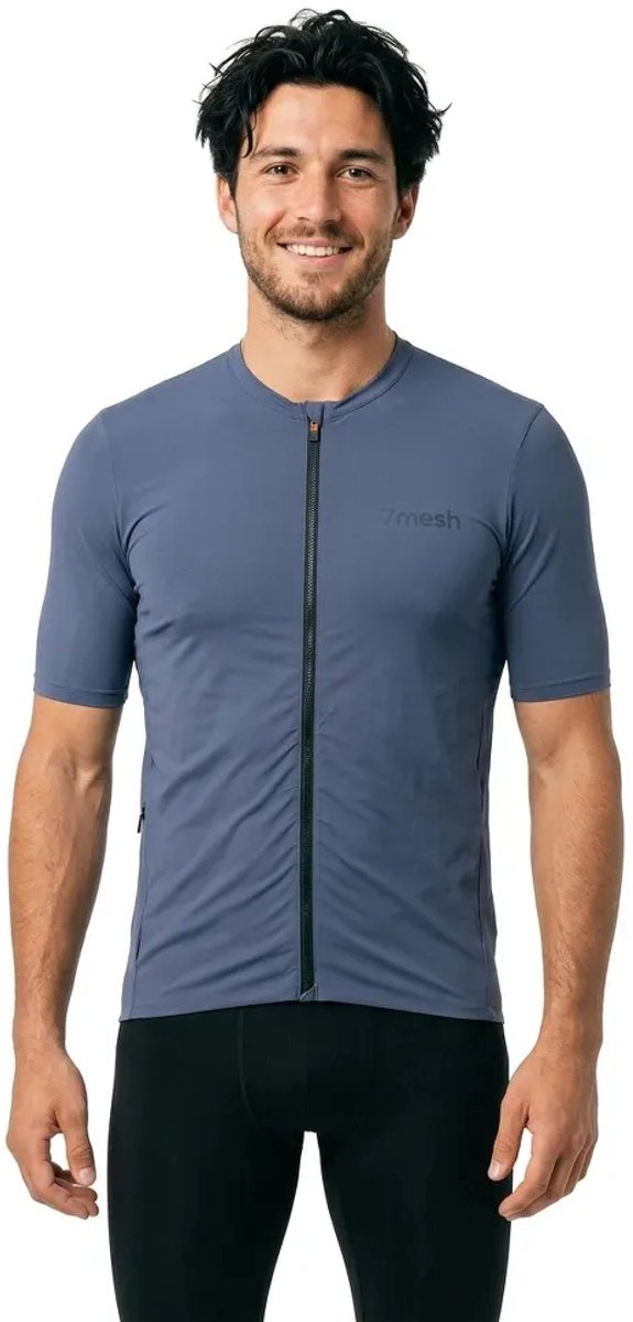 Hebo Wats Korte Mouw Wielertrui Grijs 2XL Man