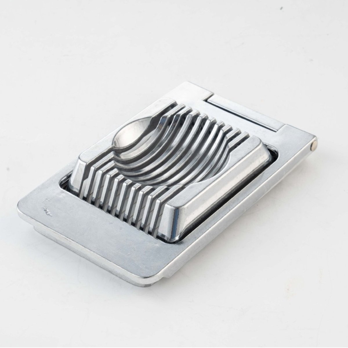 Eisnijder voor ronde en ovale plakjes, individueel gespannen roestvrijstalen snijdragen, aluminium/roestvrij staal, Duplex, grijs