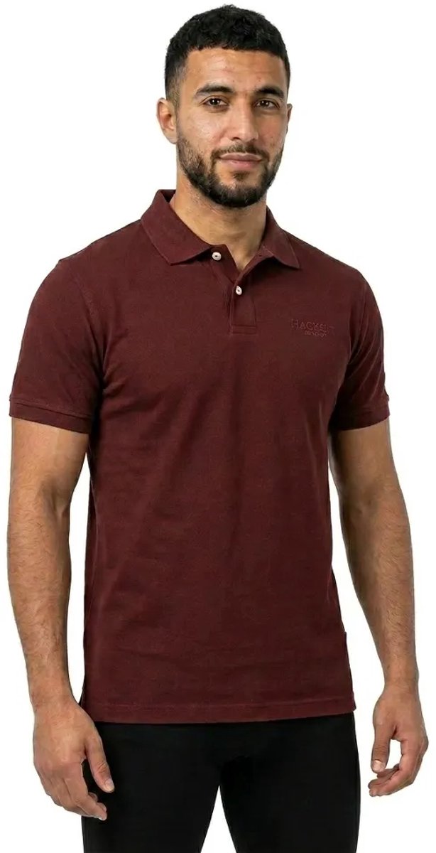 Hackett Heritage Ess Korte Mouw Poloshirt Rood XL Man