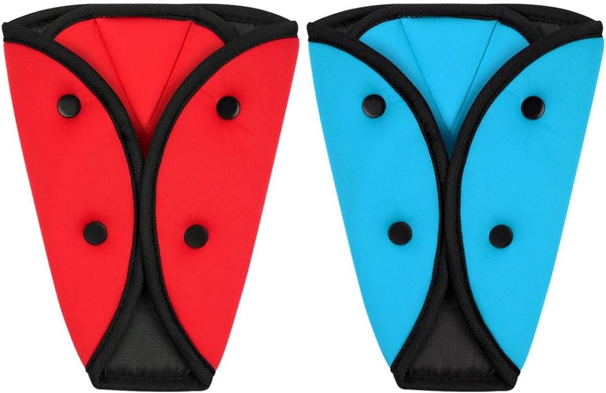 Set van 2 gordelverstellers, opvouwbare en draagbare gordelversteller voor kinderen met vrij verstelbare riemen, geschikt voor kinderen, zwangere vrouwen, autoveiligheidsset