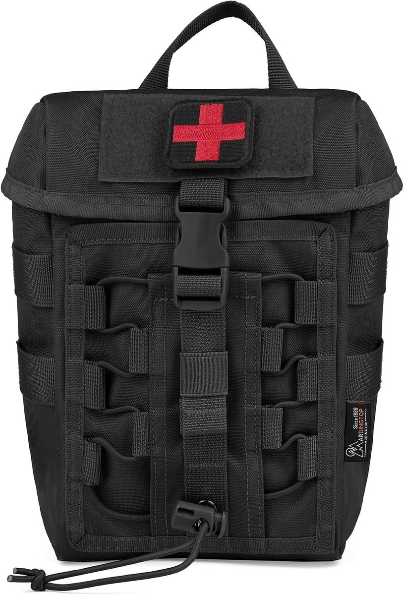 Gereedschapstas riem - Zwart - 21 x 15 x 9,5 cm - Polyester Molle Etui - Voor Buitenreizen en Tactisch Gebruik