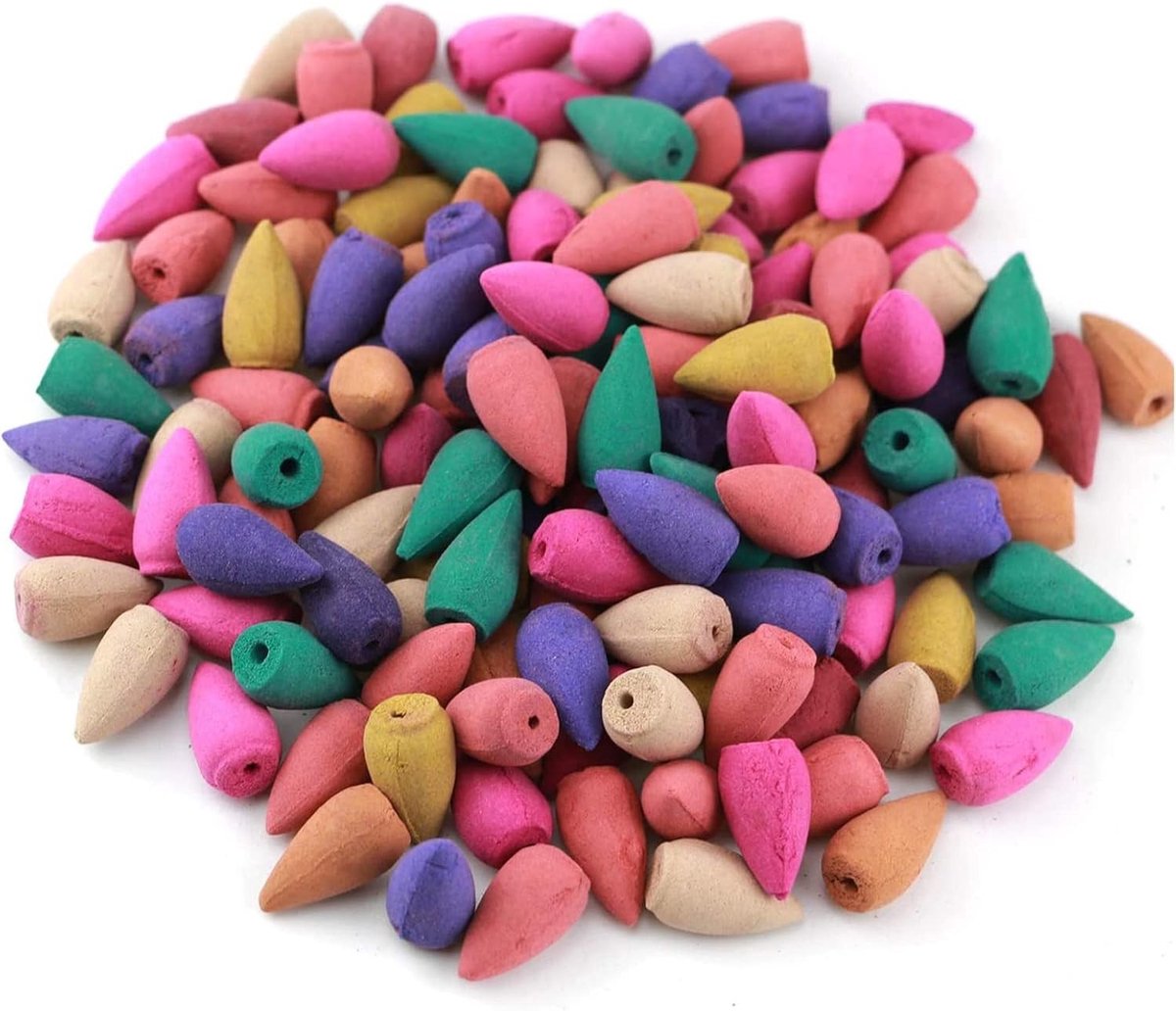 Aromatherapie Backflow Wierook Cones Mix - 100 Stuks Natuurlijke Wierook met Diverse Geuren voor Ontspanning en Meditatie