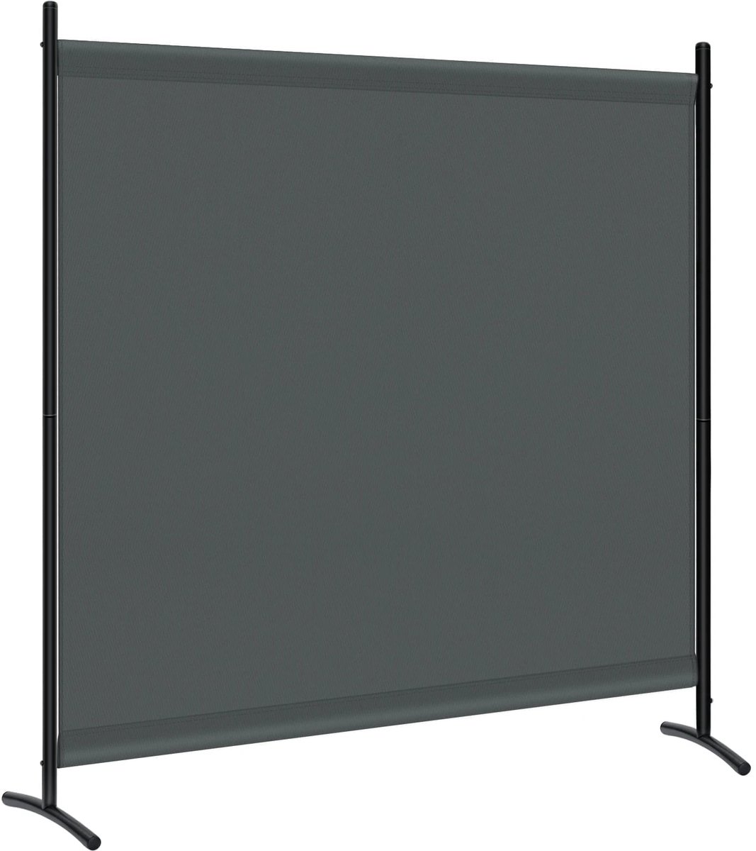 Klarven Scheidingswand Tuin Donkergrijs - Vouwbare Scheidingswand - Scheidingswand Buiten - Scheidingswand Balkon - Stabiel stalen frame, Waterdicht polyester - Vouwbaar en verplaatsbaar - 180x177cm