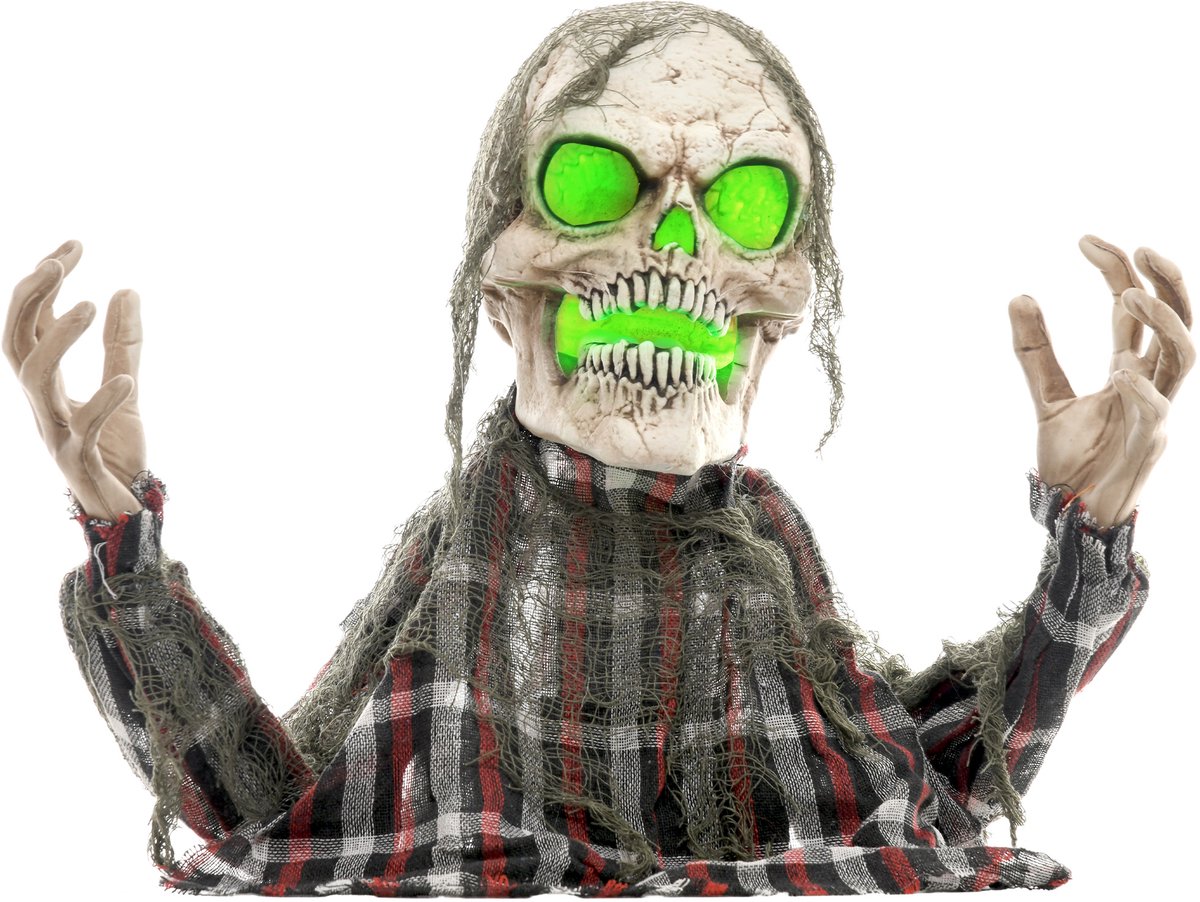HOMCOM Halloween Decoraties Staal, Polyester 40L x 16B x 70H cm Donkergrijs