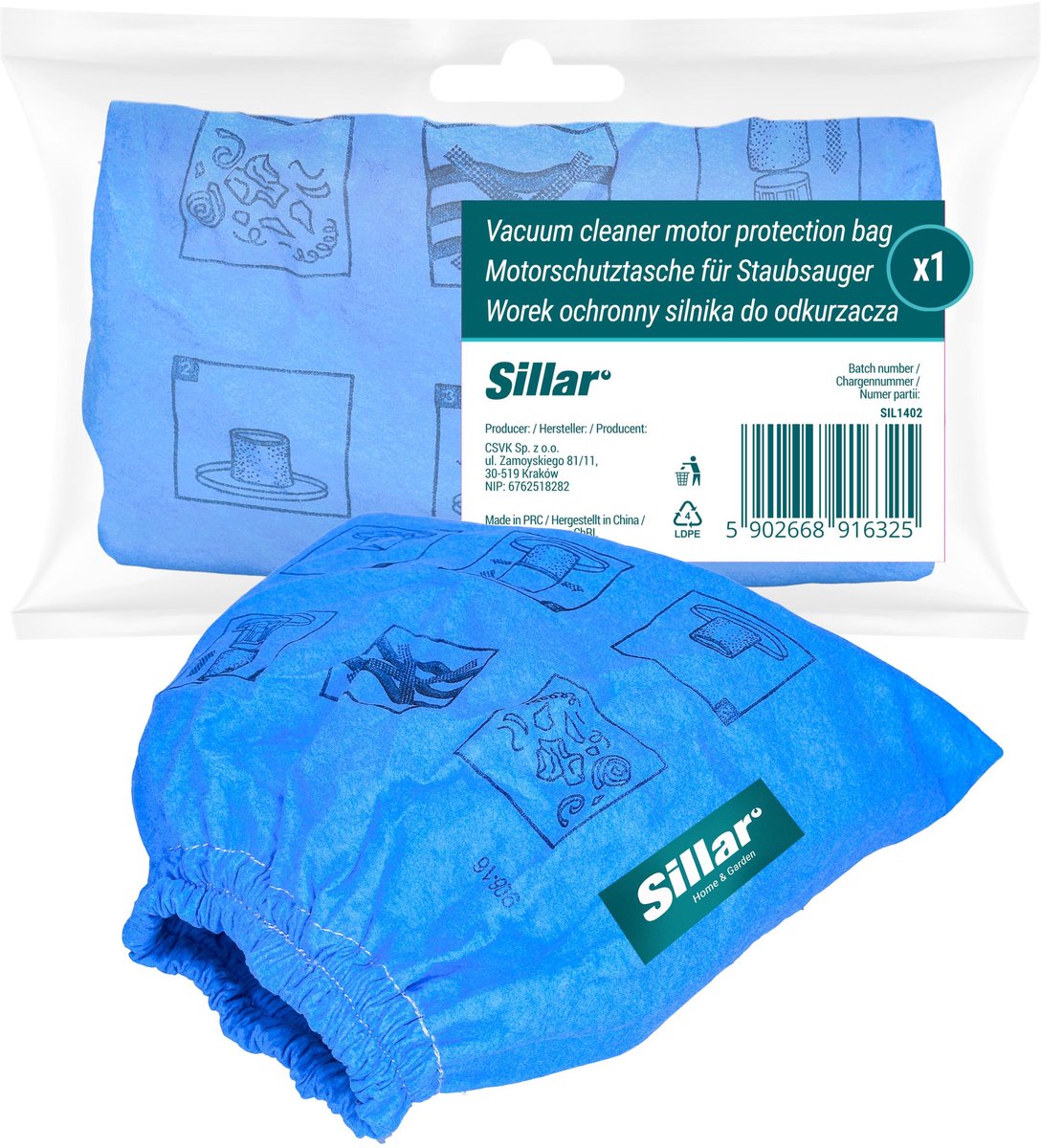 Sillar Stofzuigerfilter - motorbeschermingsfilter voor Werkplaatsstofzuiger en Industriële Stofzuiger - Vervangingsfilter voor Parkside PNTS PWD Niteo Tools Kanwod - 1 Stuk