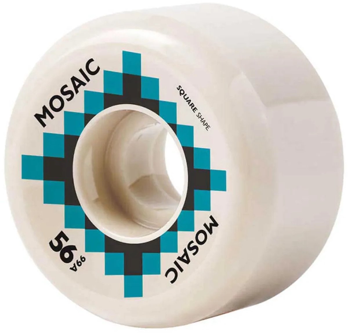 Mosaic Company Shield Sq 56 Mm Skateboardwielen Transparant 56 mm 99A Wit