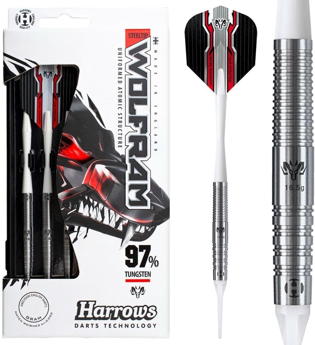 Soft tip darts - Grijs - 97% Wolfram - Soft tip darts set met travel case en shafts - Voor precisiespelers