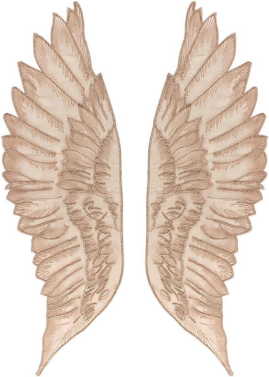 Lace Appliques met Engelachtige Vleugels voor DIY Kleding en Bruidsjurken - Ideaal voor Creatieve Projecten en Accessoires