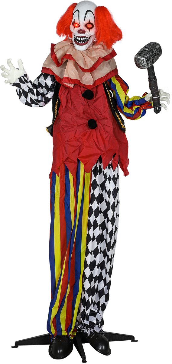 Outsunny Halloween Decoraties Staal, Polyester 90L x 18B x 173H cm Meerkleurig