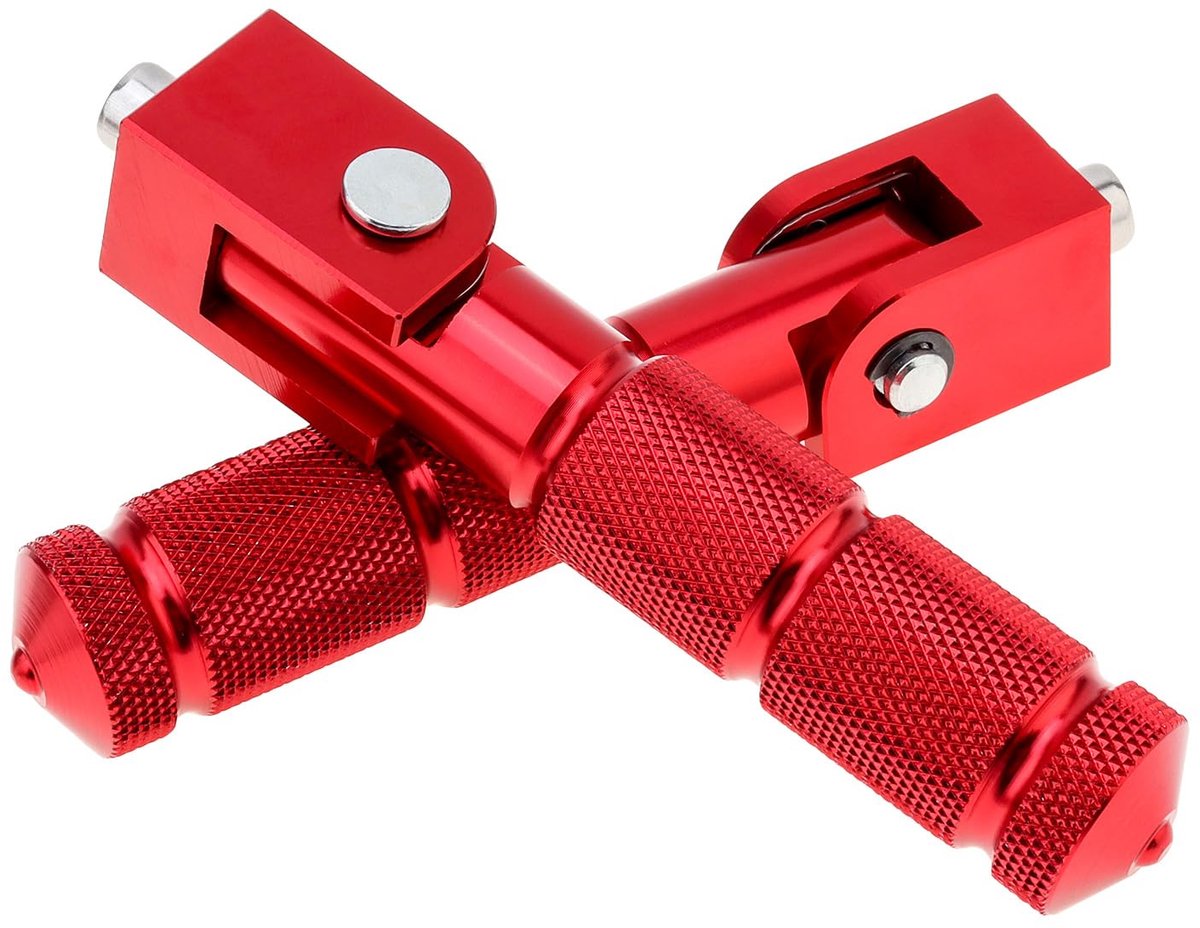 Windance 8 mm M8 passagiersvoet ondersteunt pedalen, 90 graden opvouwbare antislip voetsteun voor motorfiets - ShopVlot