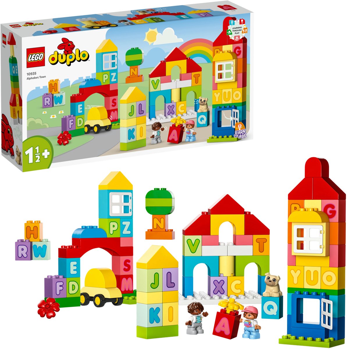 Bol.com LEGO DUPLO Classic Alfabetstad Leerzaam Peuterspeelgoed; Fijne Motoriek Ontwikkelen 10935 aanbieding