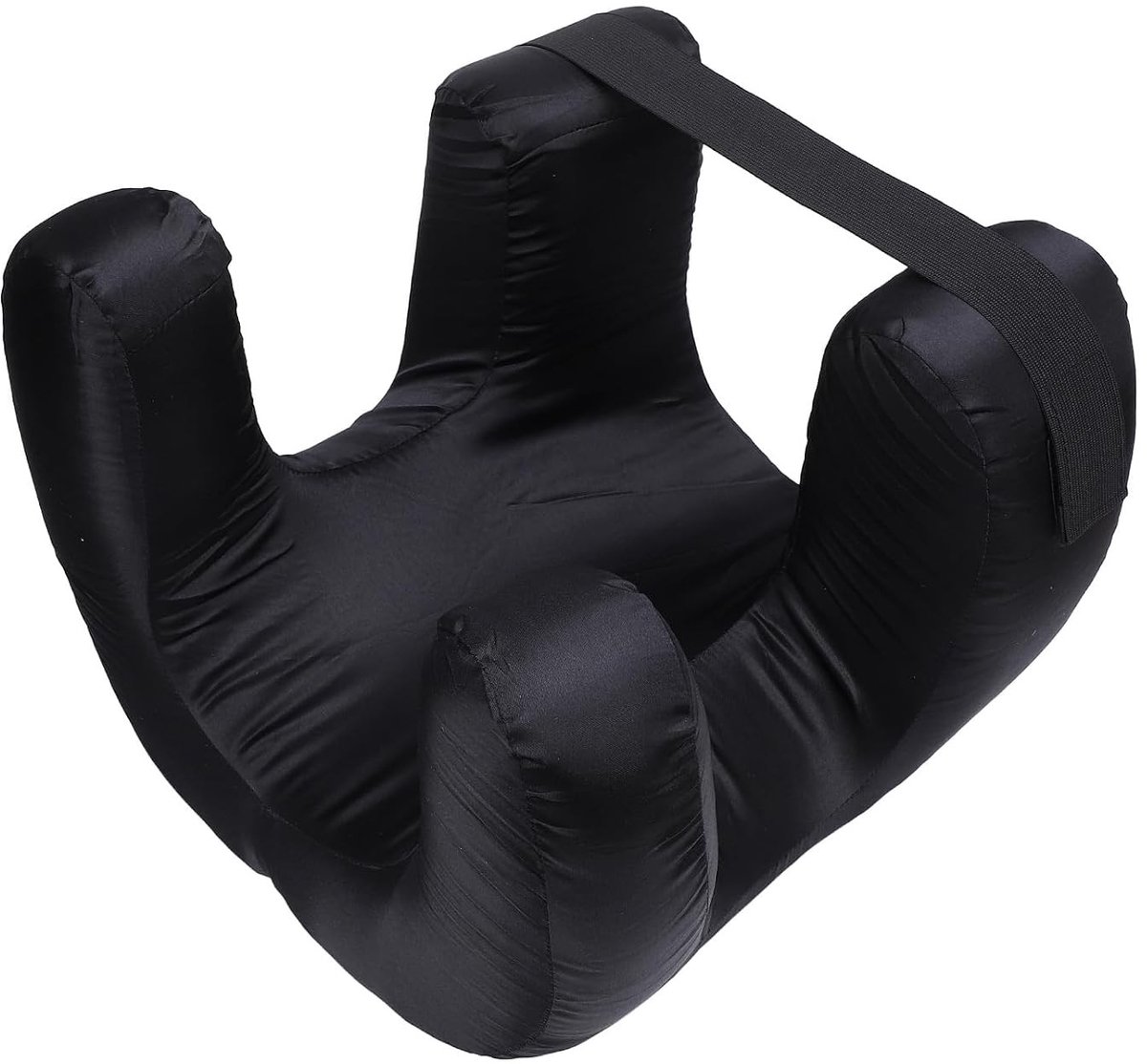 Ergonomisch Gezichtskussen van Zacht Zijde en Geheugenfoam voor het Vermijden van Rimpels en Slaaplijnen, Ideaal voor Zij- en Rugslapers, Luxe Slaapaccessoire in Zwart