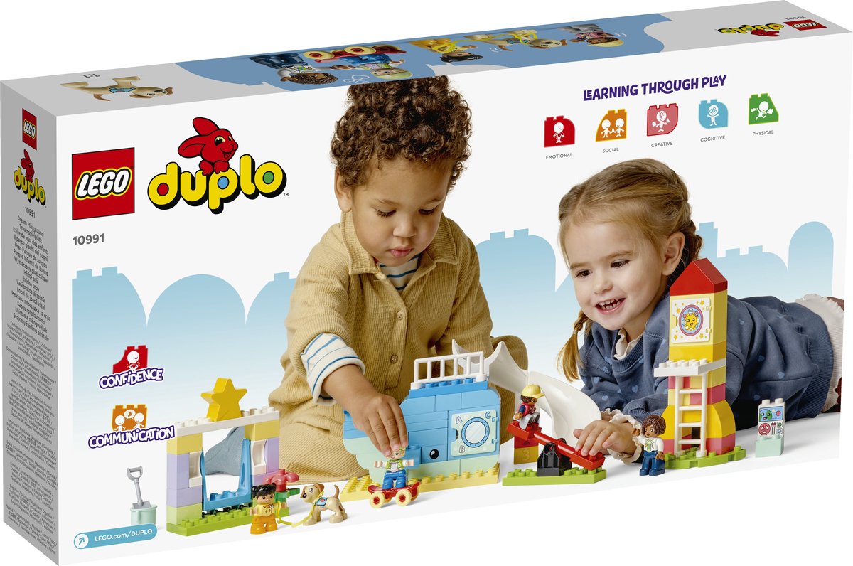 Bol.com LEGO 10991 DUPLO Stad Droomspeeltuin Educatieve Speelgoed Set voor Peuters met Honden Figuur aanbieding