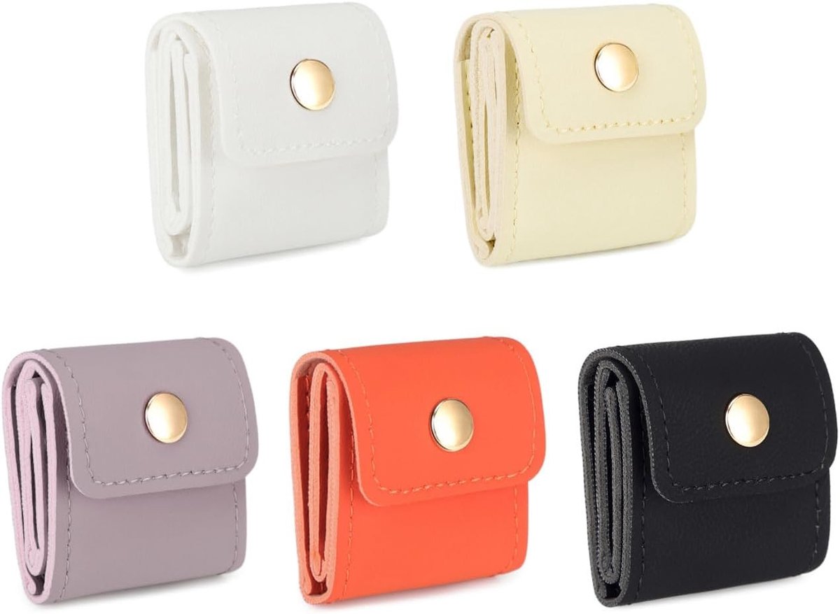 Draagbare Reis Sieraden Tassen - Opvouwbaar en Compact Voor Ringen, Oorbellen en Accessoires, Handwasbaar en Lichtgewicht, Ideaal Voor Reizen en Organisatie