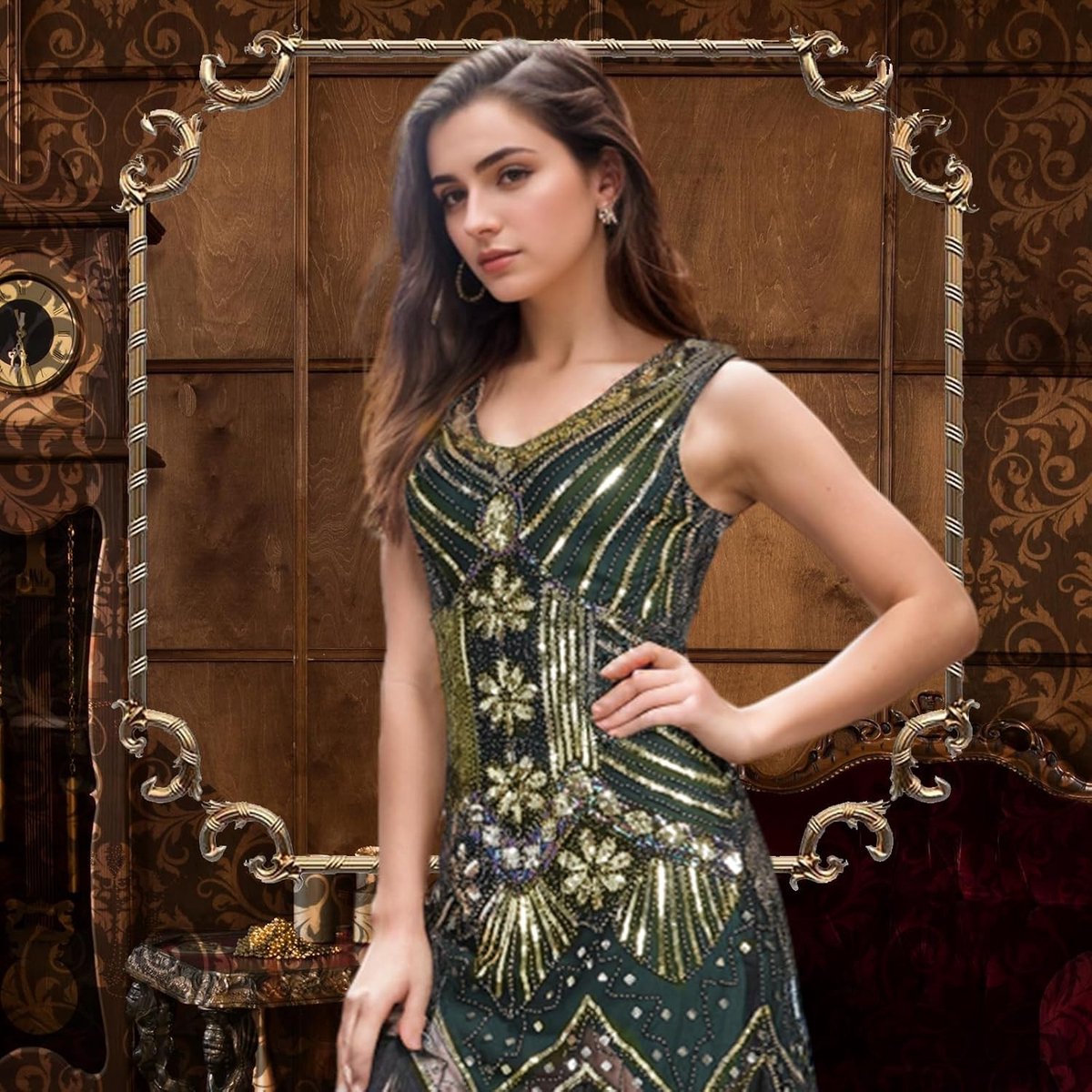 1920s Flapper Jurken met Franje en Pailletten voor Vrouwen | Gatsby Stijl, Roaring 20s Kostuums en Accessoires