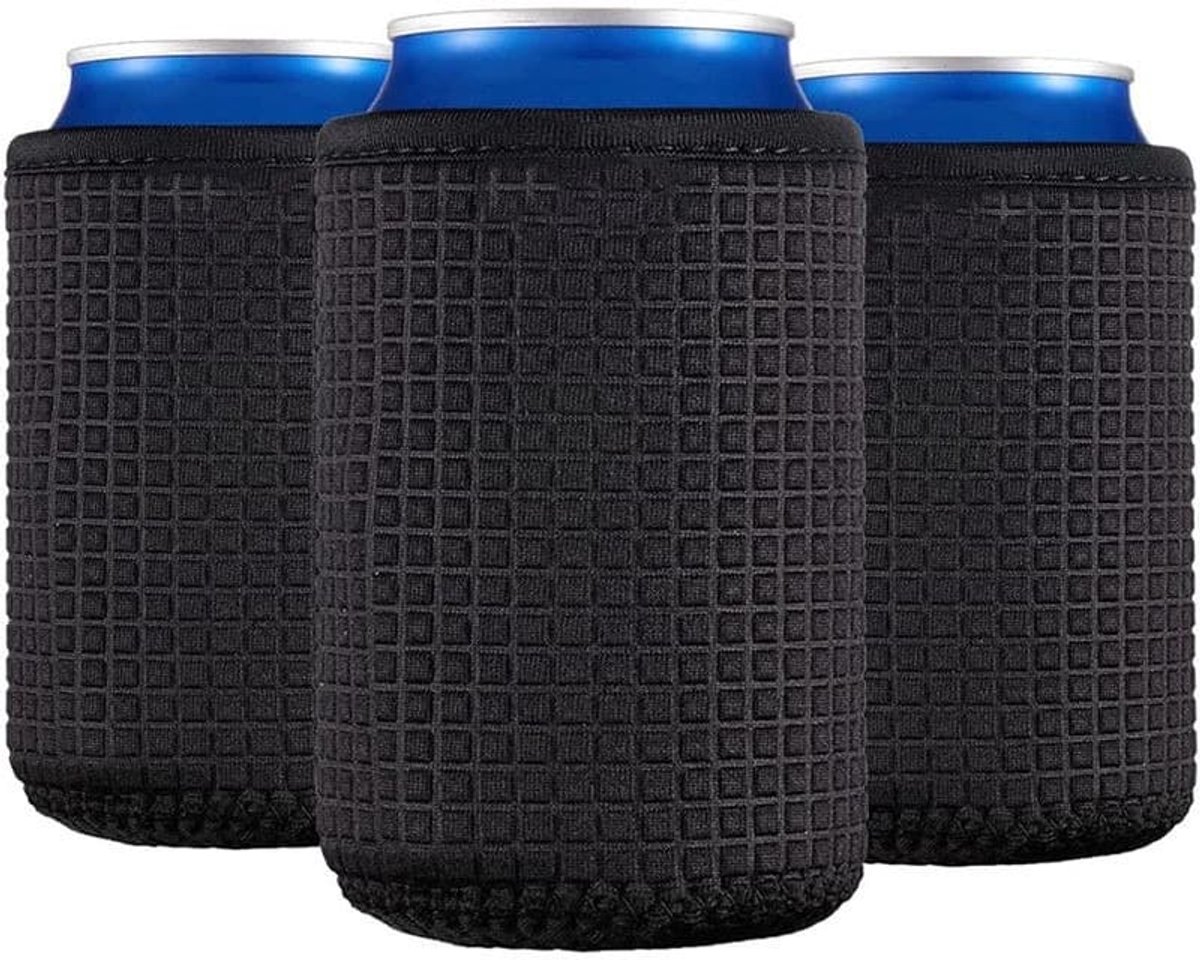 Set van 4 neopreen blikhoezen - Isolerende hoezen Geschikt voor cola-/bierblikjes van 330 ml