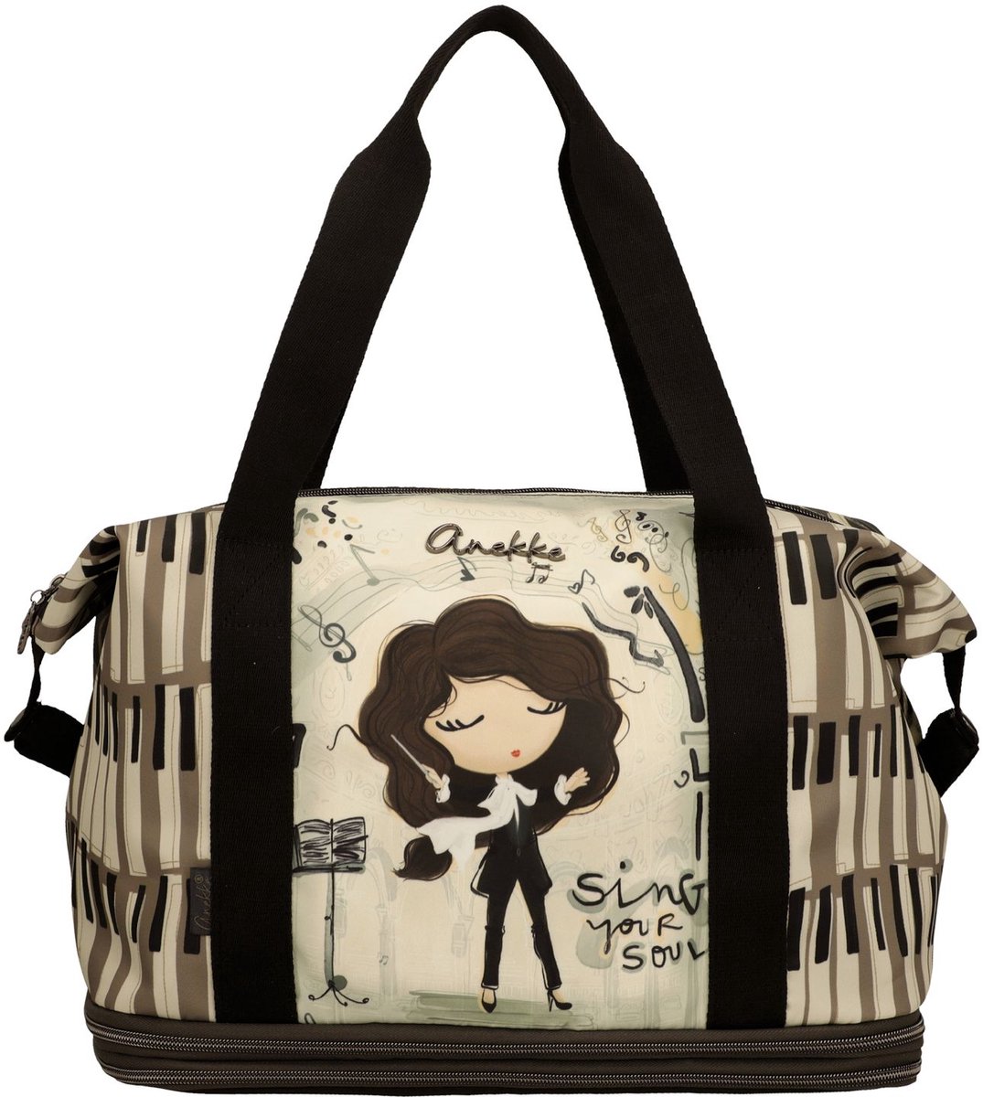Anekke reistas Orchestra Soft Extendable Travel Bag Multicolor veelkleurig