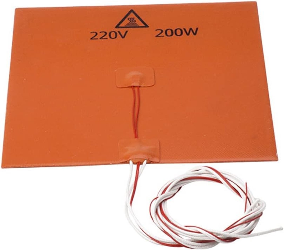 Silicone verwarmingsmat voor 3D printers - 220V 200W met thermistor en sterke hechting voor optimale printresultaten