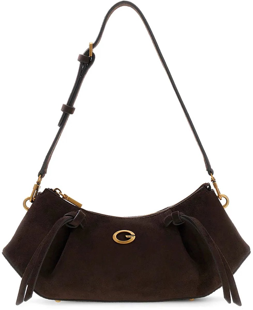 Guess Allegra Schoudertas Bruin