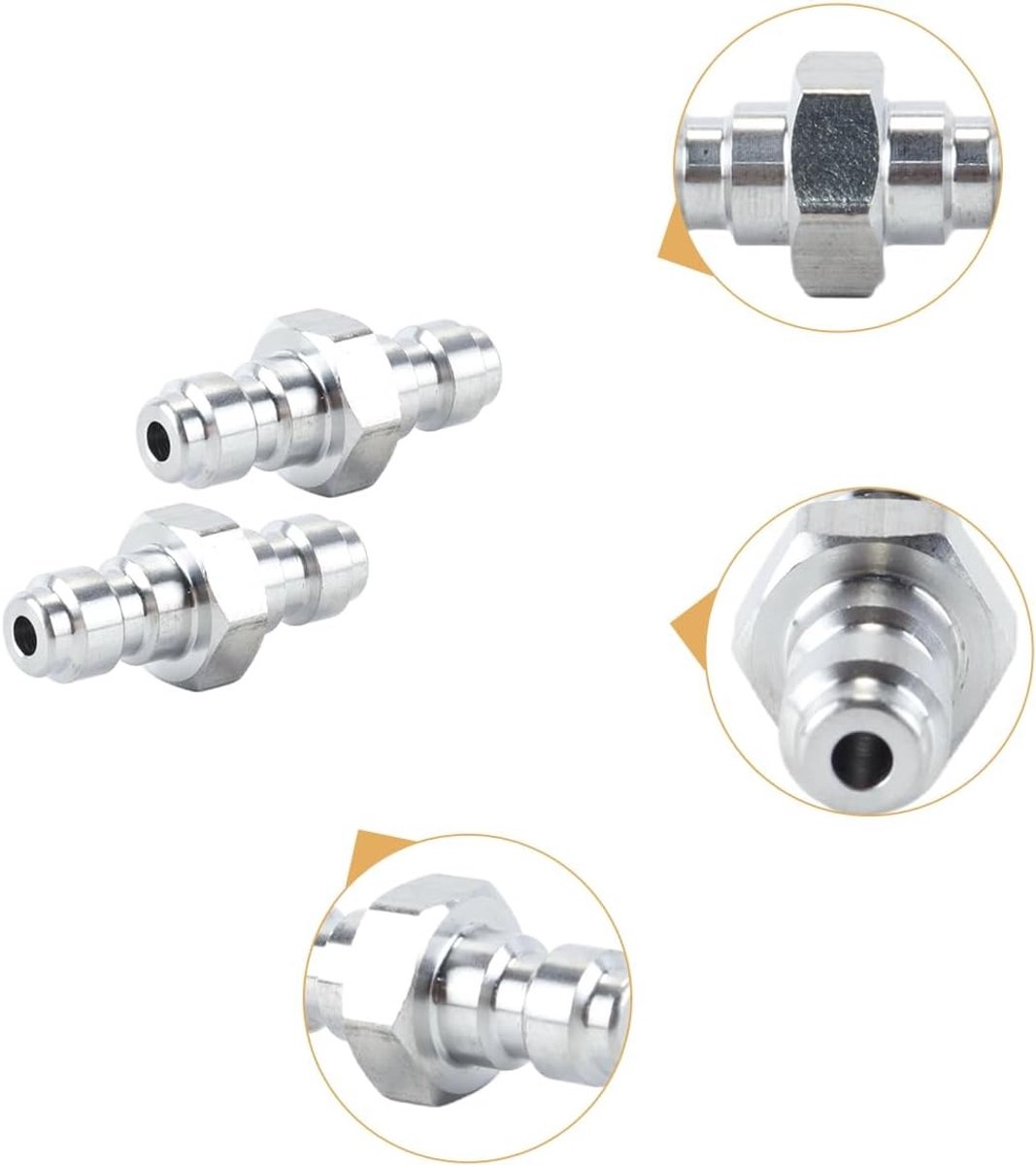 Verbeterde RVS Snelle Ontgrendeladapter voor Duikflessen met 8mm Draad, Geschikt voor Duiken en Watersport
