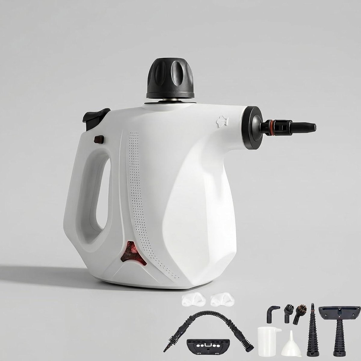 Handstoomreiniger - Stoomreiniger - Dieptereiniging Huis - Krachtige 110°C Stoom - 450 ml Reservoir - Wit