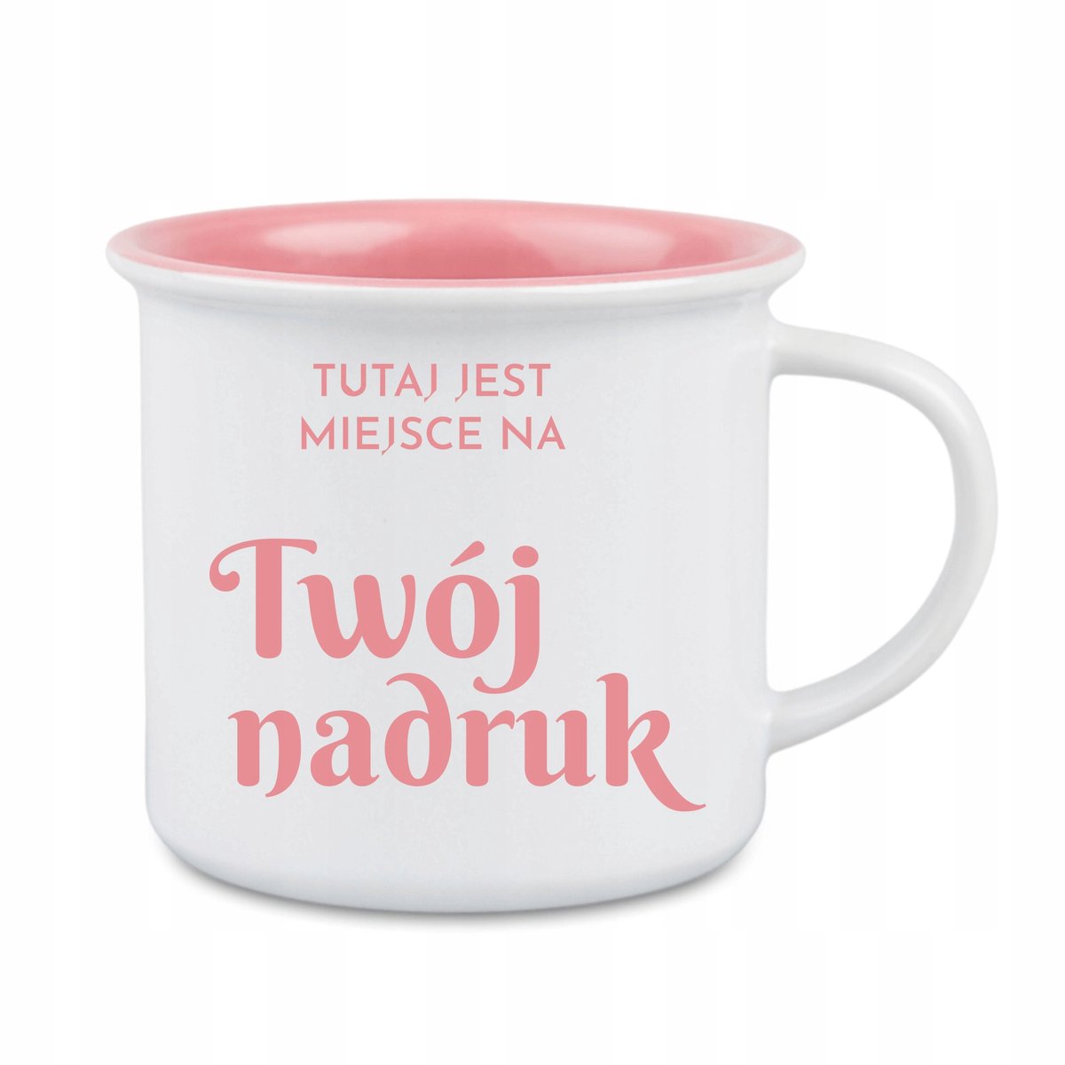 Retro Keramische Mok 250ml - Personaliseer met Eigen Ontwerp
