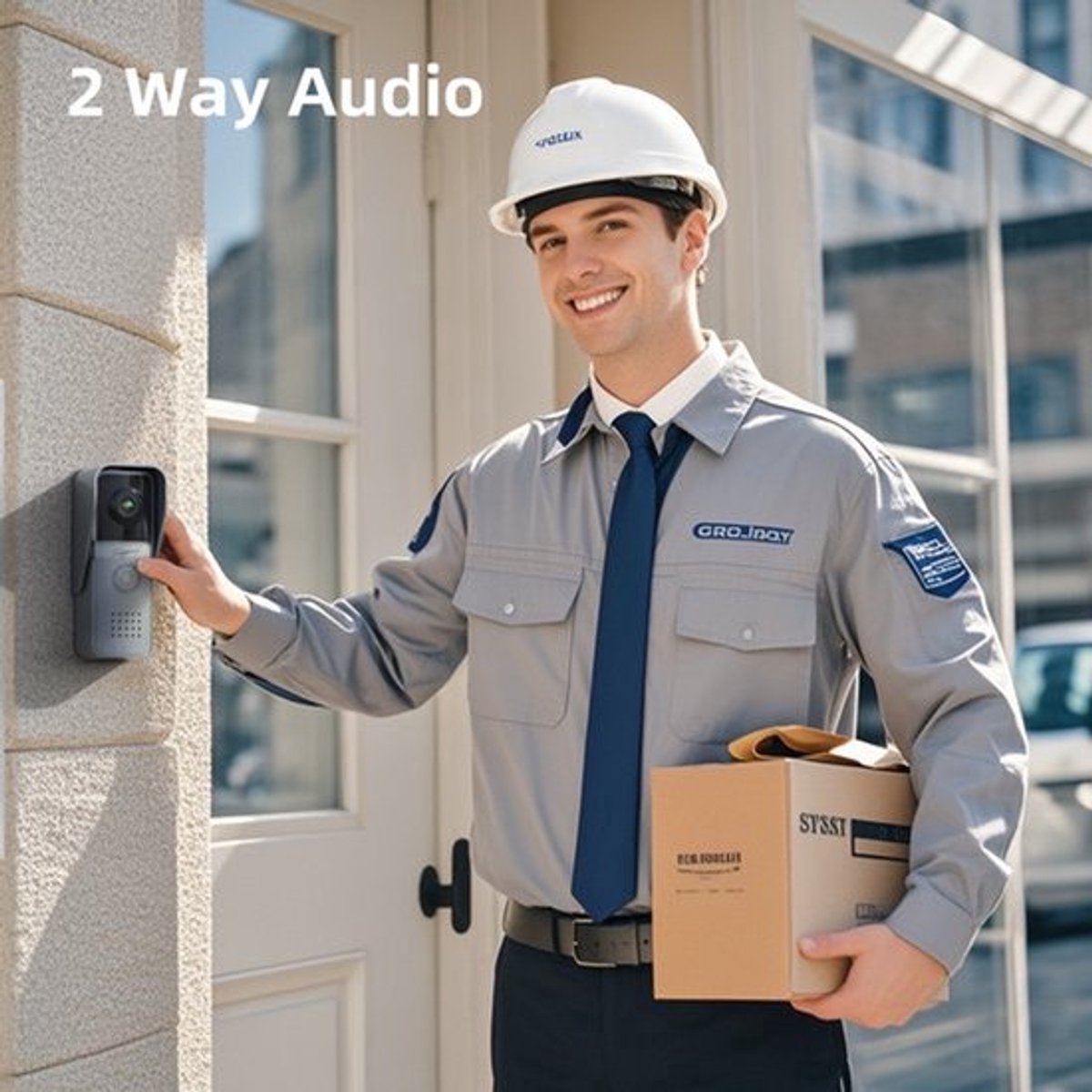 Videodeurbel Intercom - 7 Inch Kleurenscherm - Handsfree - Wandmontage - Waterdicht