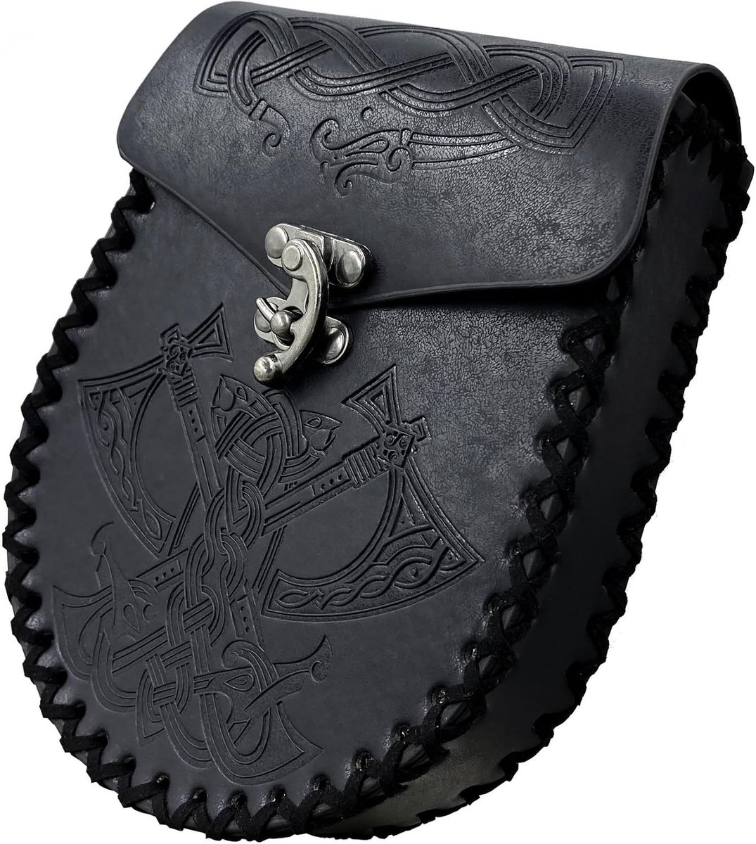 Medieval Faux Leather Pouch voor Muntjes, Vintage Riemtas voor Vrouwen en Mannen, Perfect voor Ren Faire en Renaissance Festivals