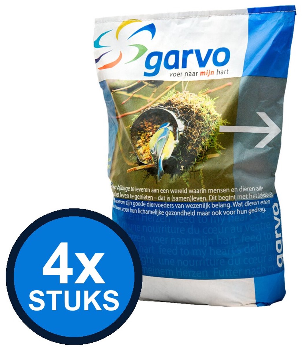 4x Garvo Strooivoer 5346 - Vogelvoer - 2kg