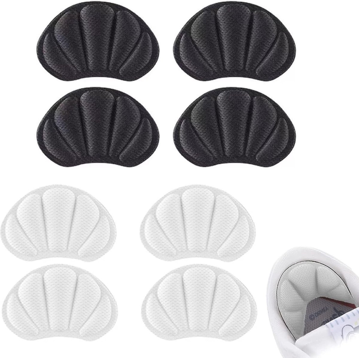 Adhesieve Pads voor Losse Schoenen, Hielkussens en Antislip Inlegzolen voor Hakken, Leren Schoenen en Sneakers - Perfecte Oplossing voor Te Grote Schoenen