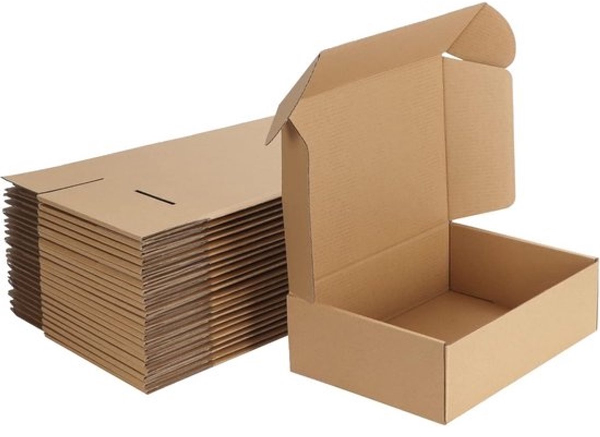 Verzenddozen 10x7x3 inch - Pack van 25 - Golfkarton voor Mailing en Verpakking